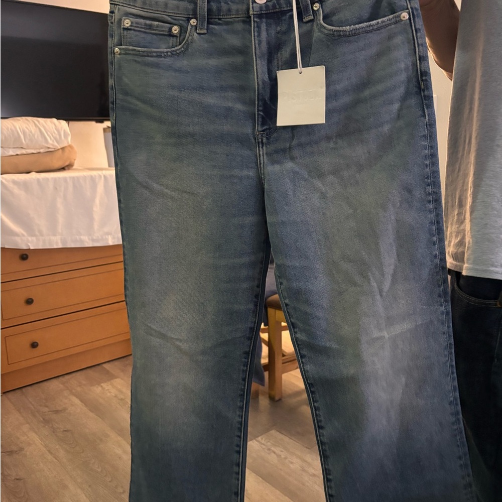 pistola womans Washed Blue Relaxed Jeans